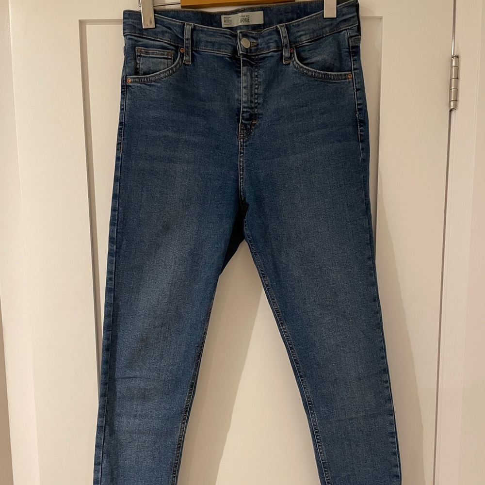Topshop Jamie Jeans - Blue - Picture 1 of 2